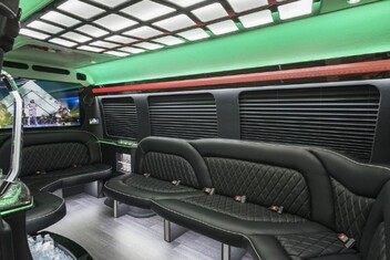 Lewisville Sprinter Party Bus Interior