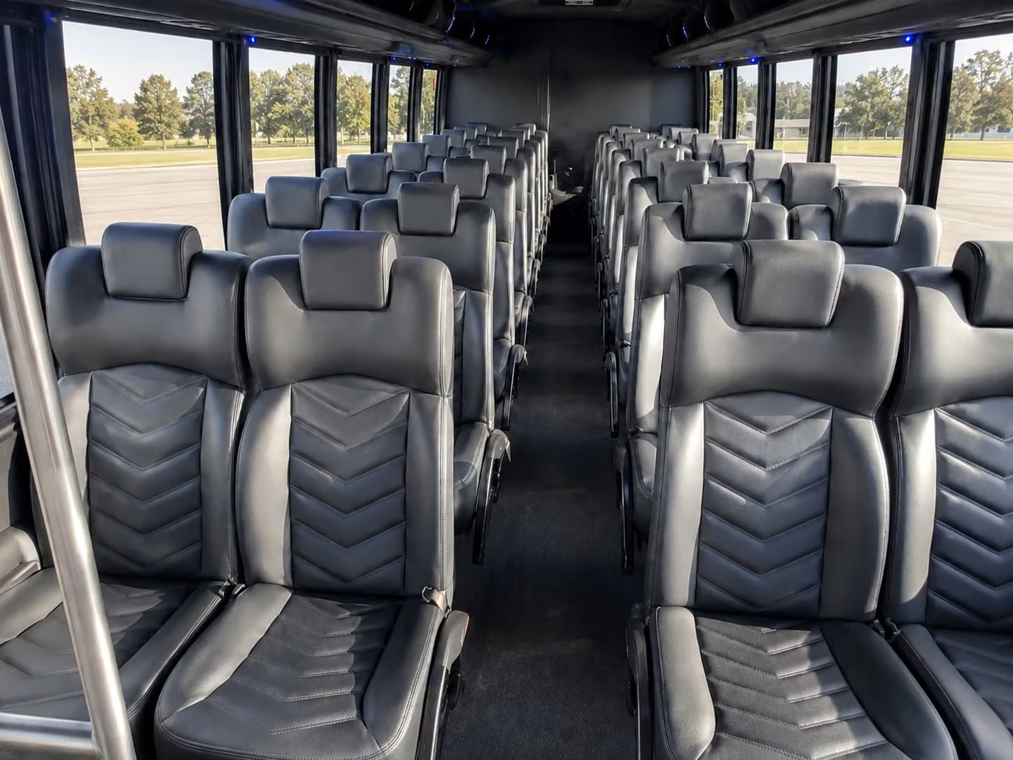 15 passenger minibus interior