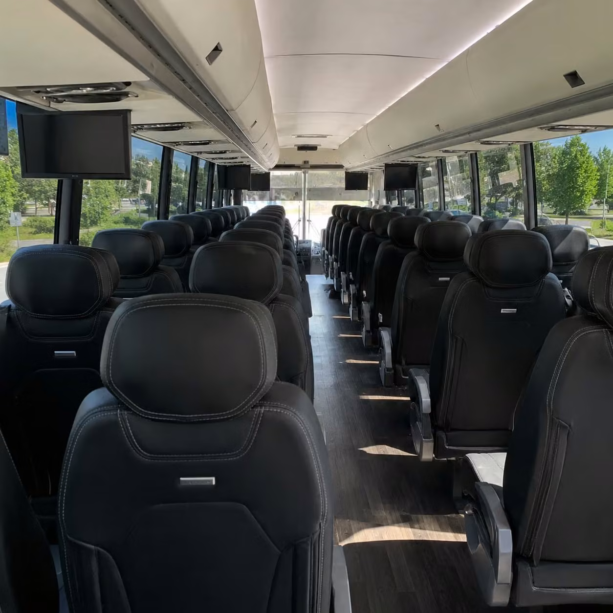 lewisville charter bus interior